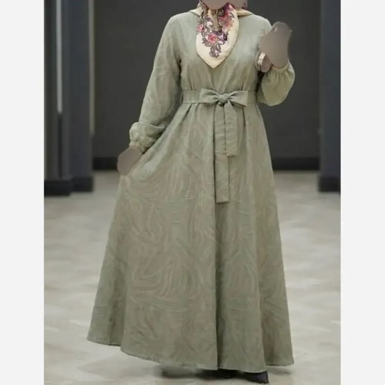پیراهن بلند زنانه مدل خاتون جنس کسمه فری سایز تا 48