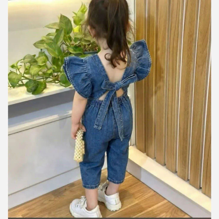 بیلر جین دخترانه سنگشور آنزیم شور مناسب 5 تا 7 سال