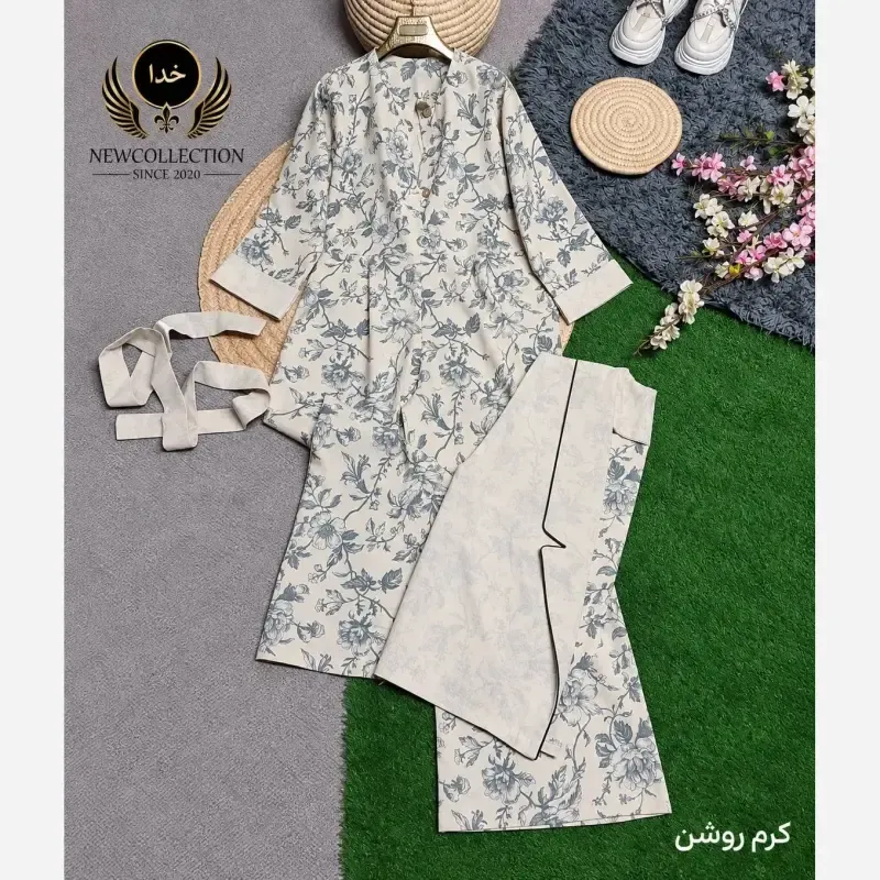 کت و اورال پاییزه آپامه جنس لینن نچرال اعلا رنگ بندی متنوع سایز فری