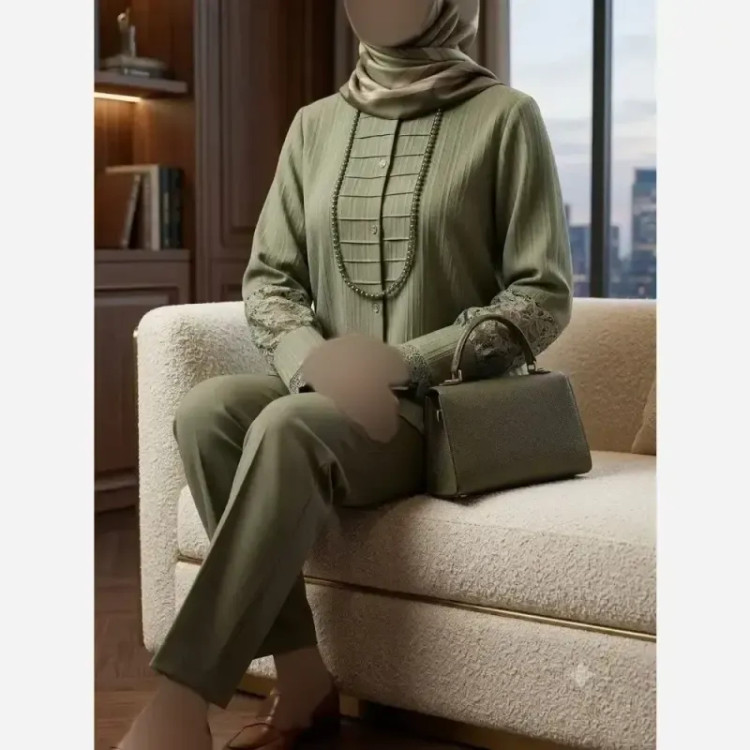 شومیز زنانه مدل آیجان جنس پارچه توکی درجه یک