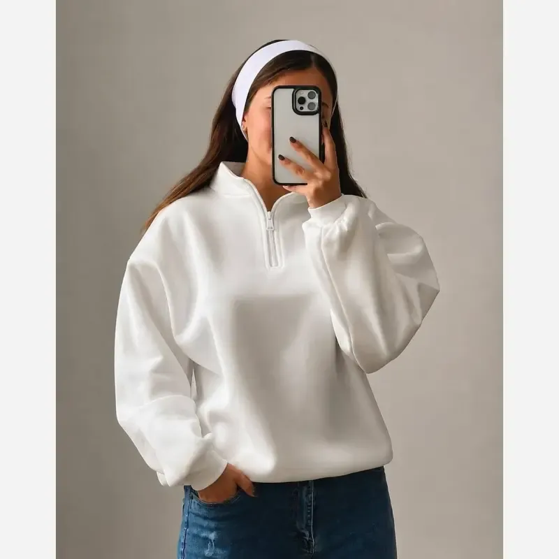 دورس نیم زیپ بیسیک داخل کرکی فری سایز