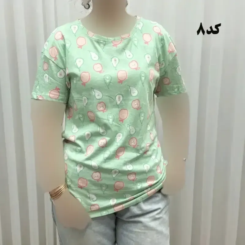 تیشرت طرحدار H&M کد 1170 آبرفت و رنگ رفت ندارد چروک نمیشود سایزبندی کامل S تا XXXL