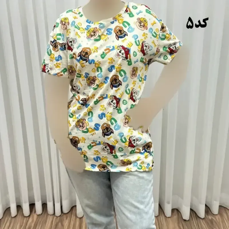 تیشرت طرحدار H&M کد 1170 آبرفت و رنگ رفت ندارد چروک نمیشود سایزبندی کامل S تا XXXL