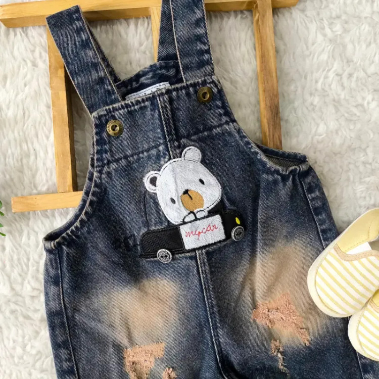 شلوارکی جین نوزادی پسرانه با کیفیت اورجینال سایز 6 ماه تا 3 سال